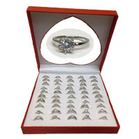 LARGE CRYSTAL SOLITAIRE RING